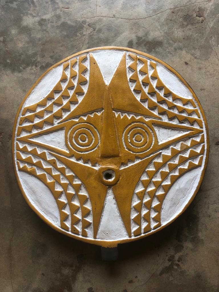 African Sun Mask Wall Art Handmade Home Décor