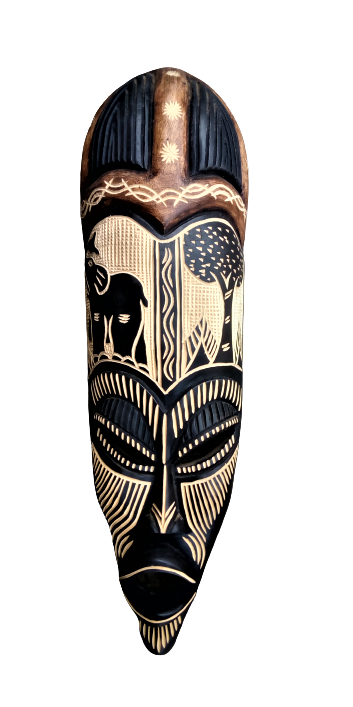 African mask, African art, African wall art, wooden tribal mask