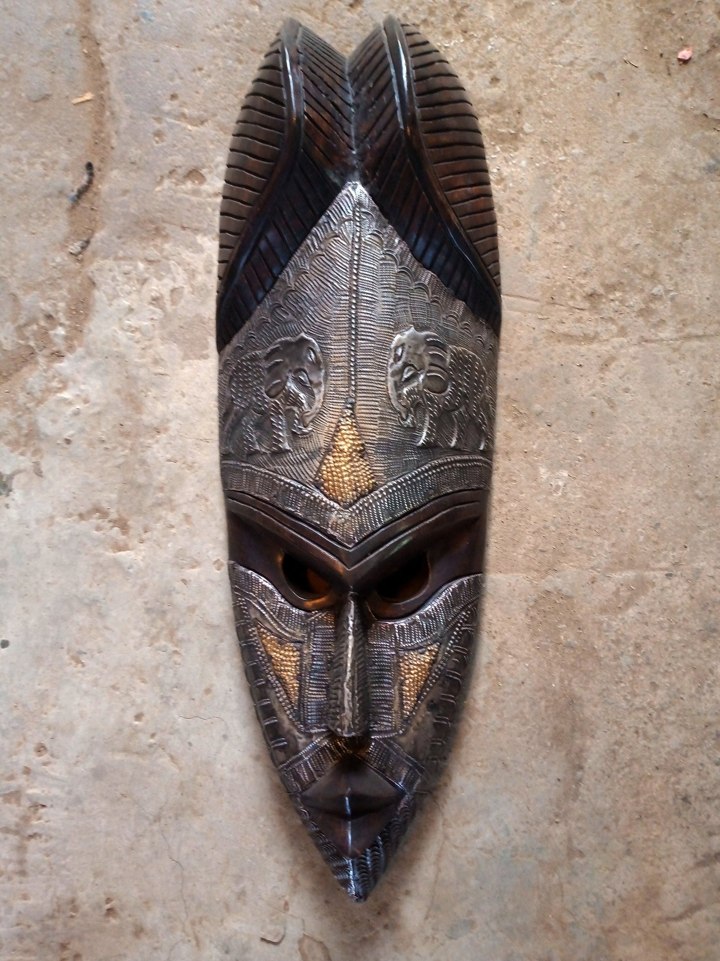 African mask, African art, African wall mask, wooden tribal mask, African art, Mask for wall