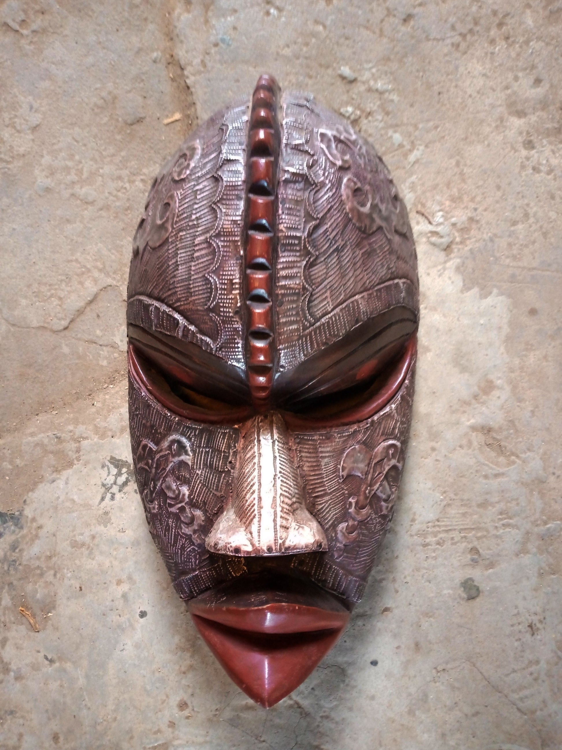 African mask, African art, African wall art, wooden tribal mask