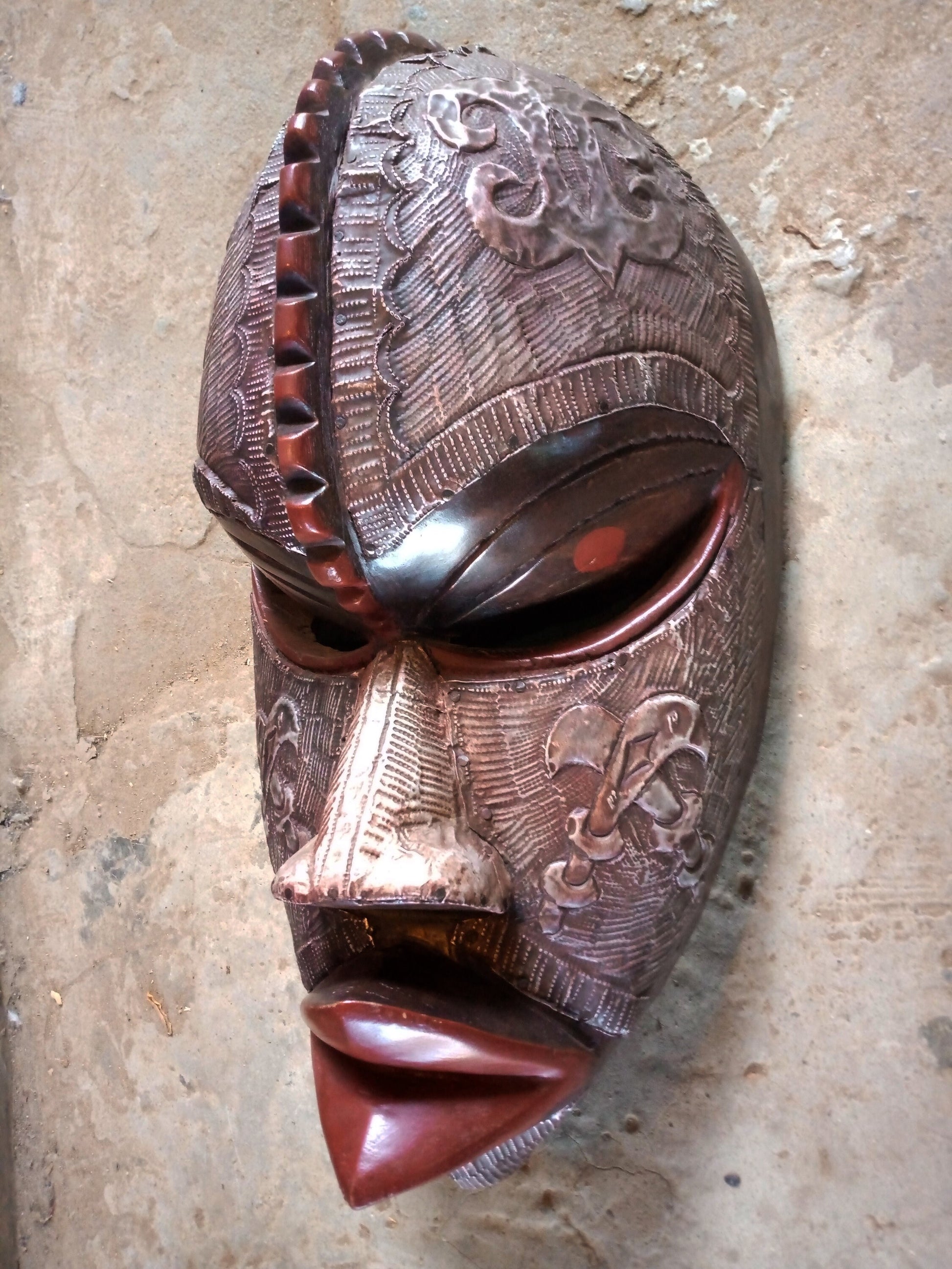 African mask, African art, African wall art, wooden tribal mask