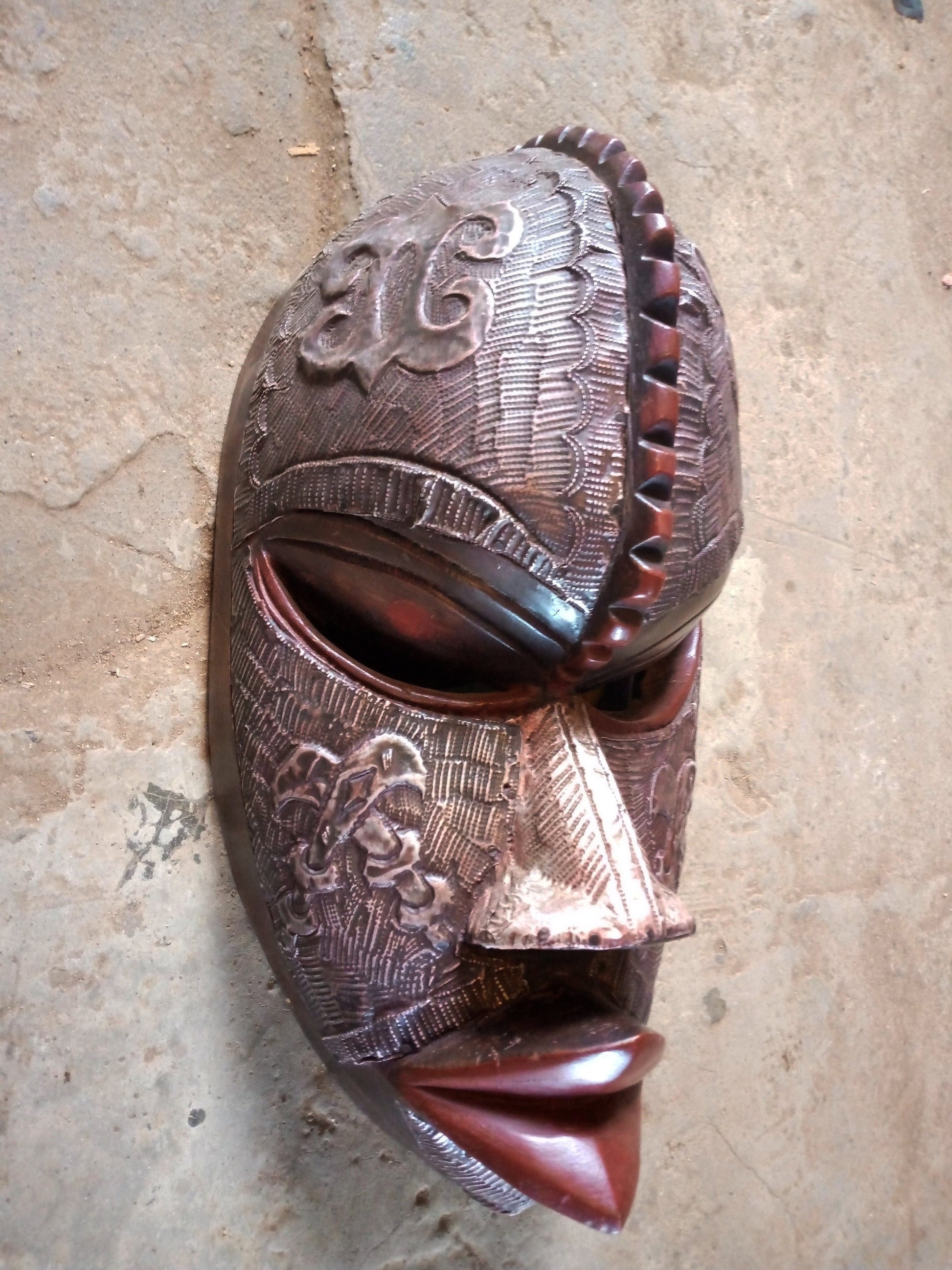 African mask, African art, African wall art, wooden tribal mask