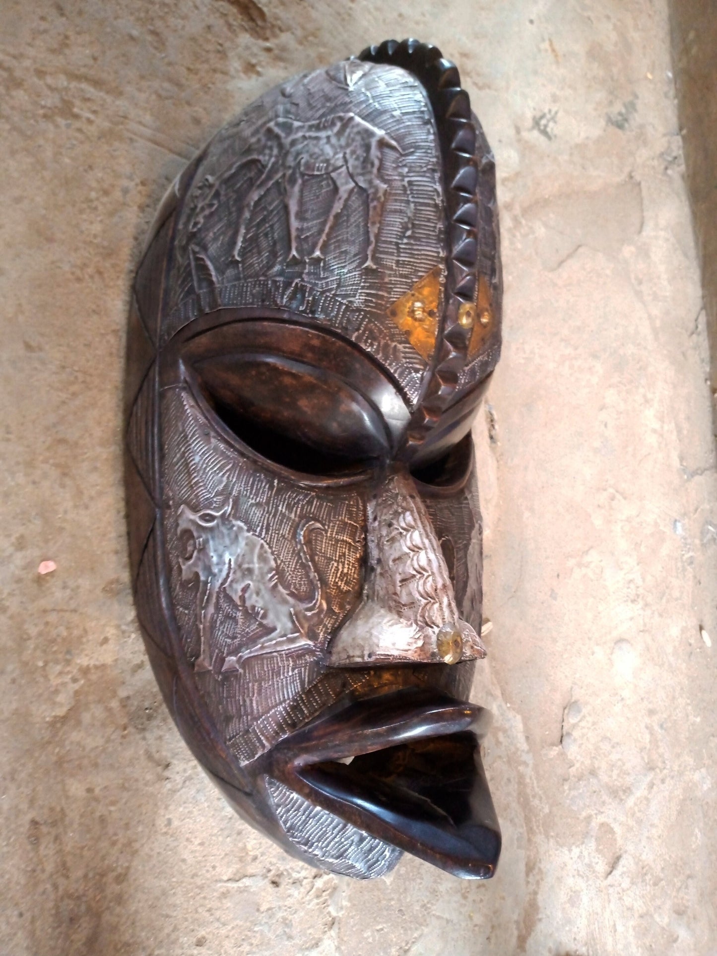 African mask, African art, African wall art, wooden tribal mask