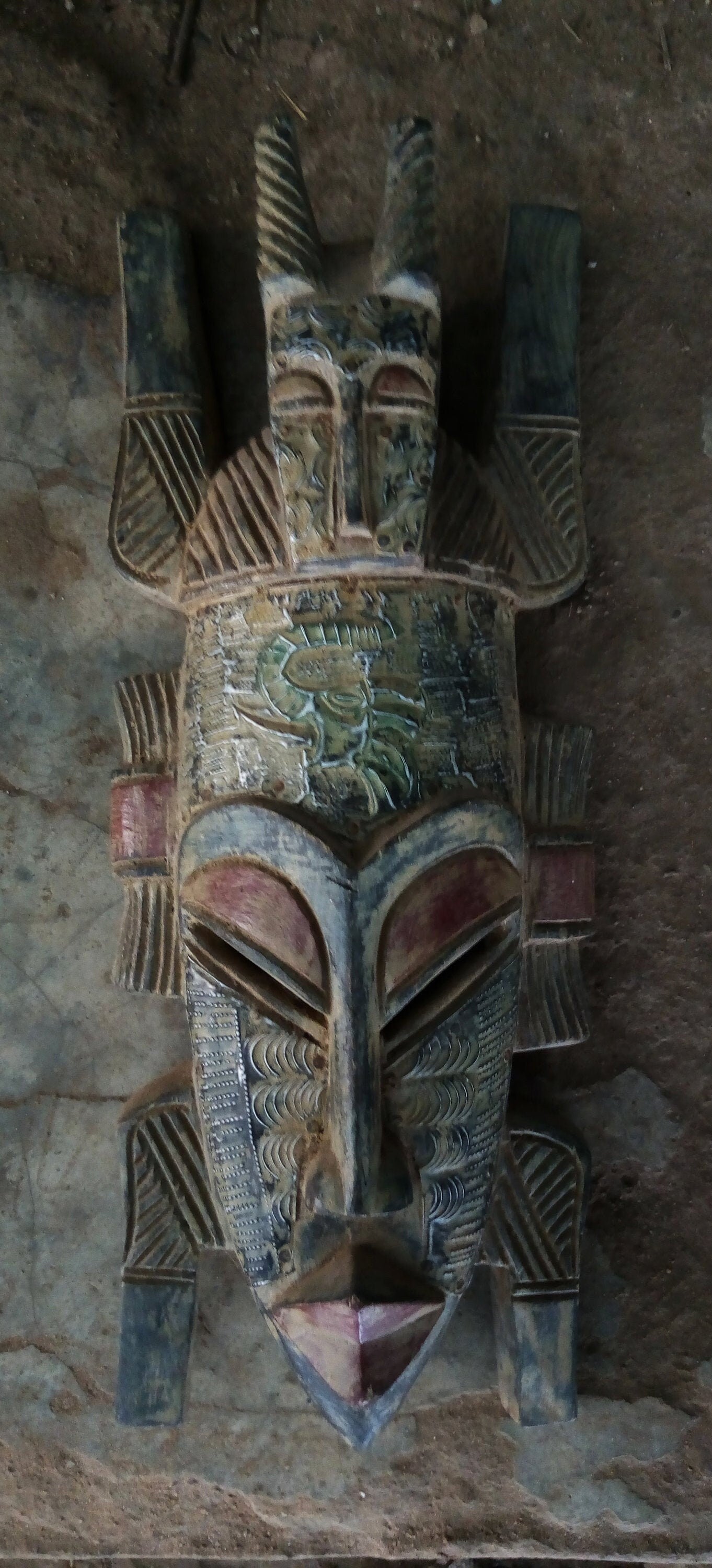 African mask, African art, African wall mask, wooden tribal mask, African art, Mask for wall