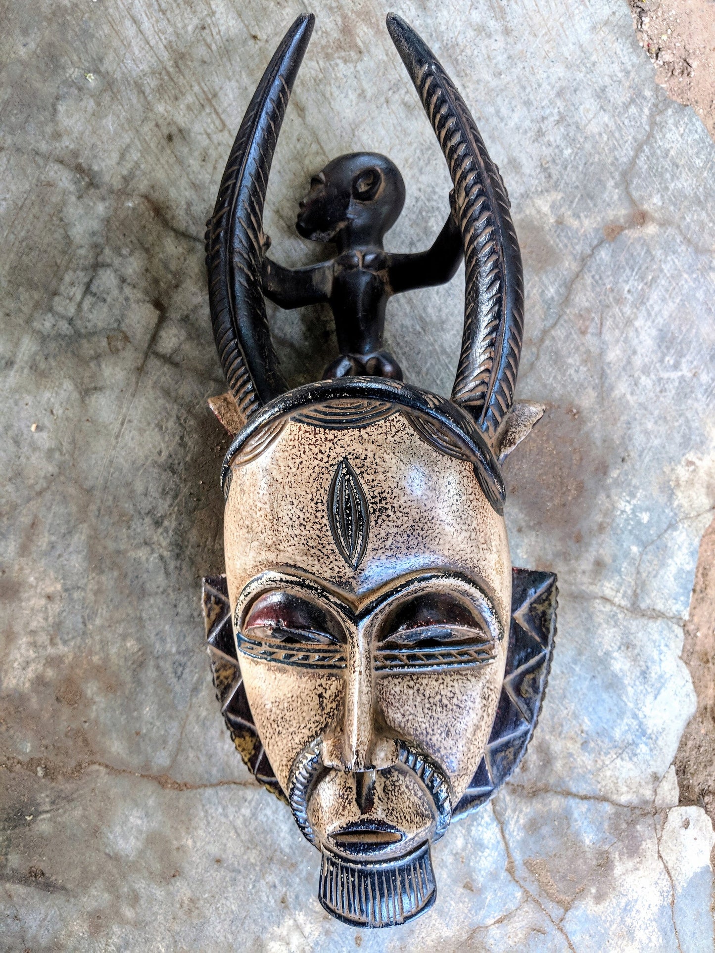 African mask, African art, African wall mask, wooden tribal mask, African art, Mask for wall