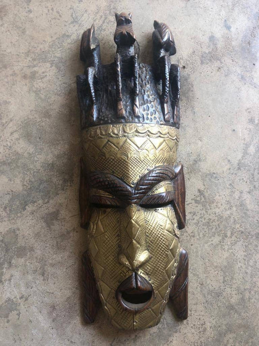 African mask, African art, African wall mask, wooden tribal mask, African art, Mask for wall