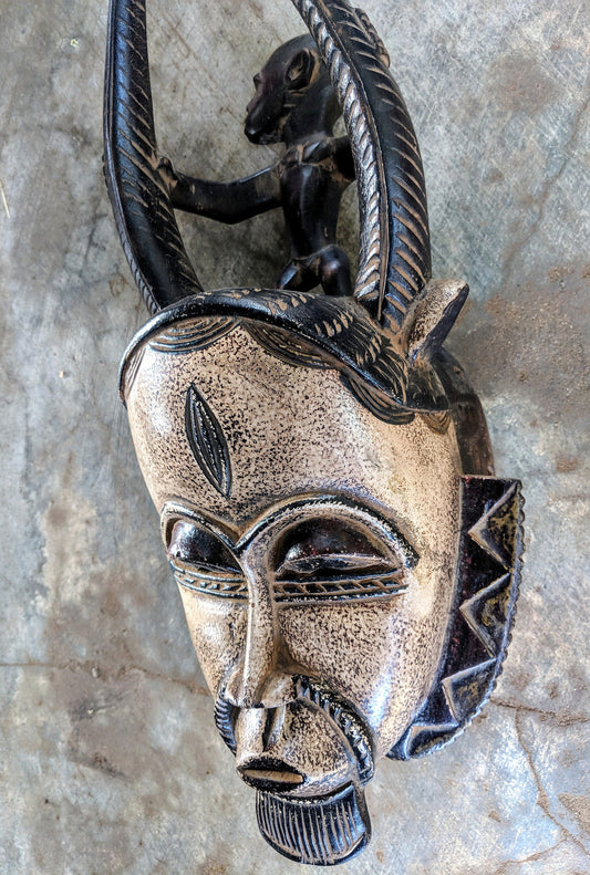 African mask, African art, African wall mask, wooden tribal mask, African art, Mask for wall