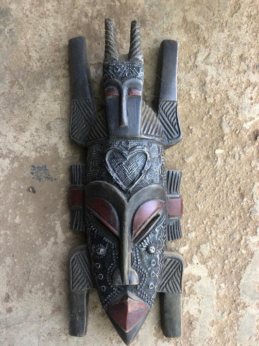 African mask, African art, African wall mask, wooden tribal mask, African art, Mask for wall