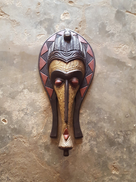 African mask, African art, African wall mask, wooden tribal mask, African art, African mask for wall