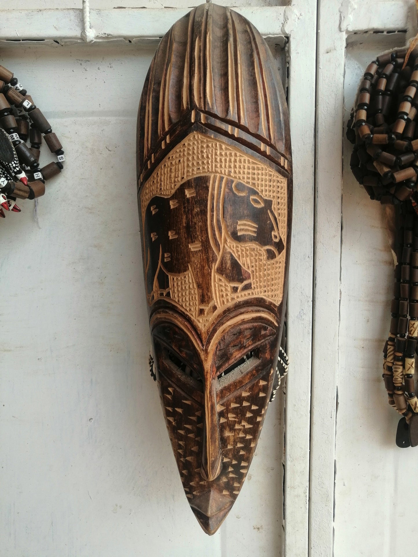 African mask, African art, African wall mask, wooden tribal mask, African art, African mask for wall