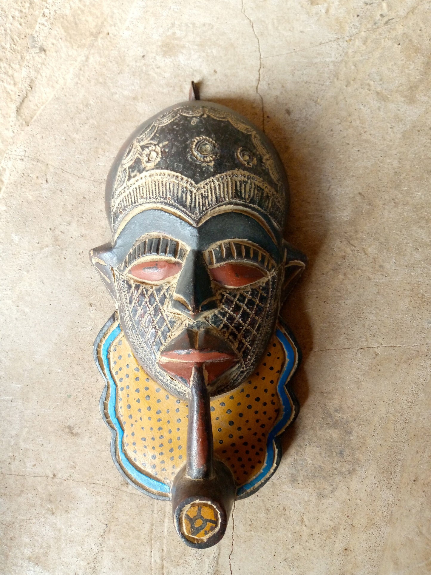 African mask, African art, African wall mask, wooden tribal mask, African art, Mask for wall