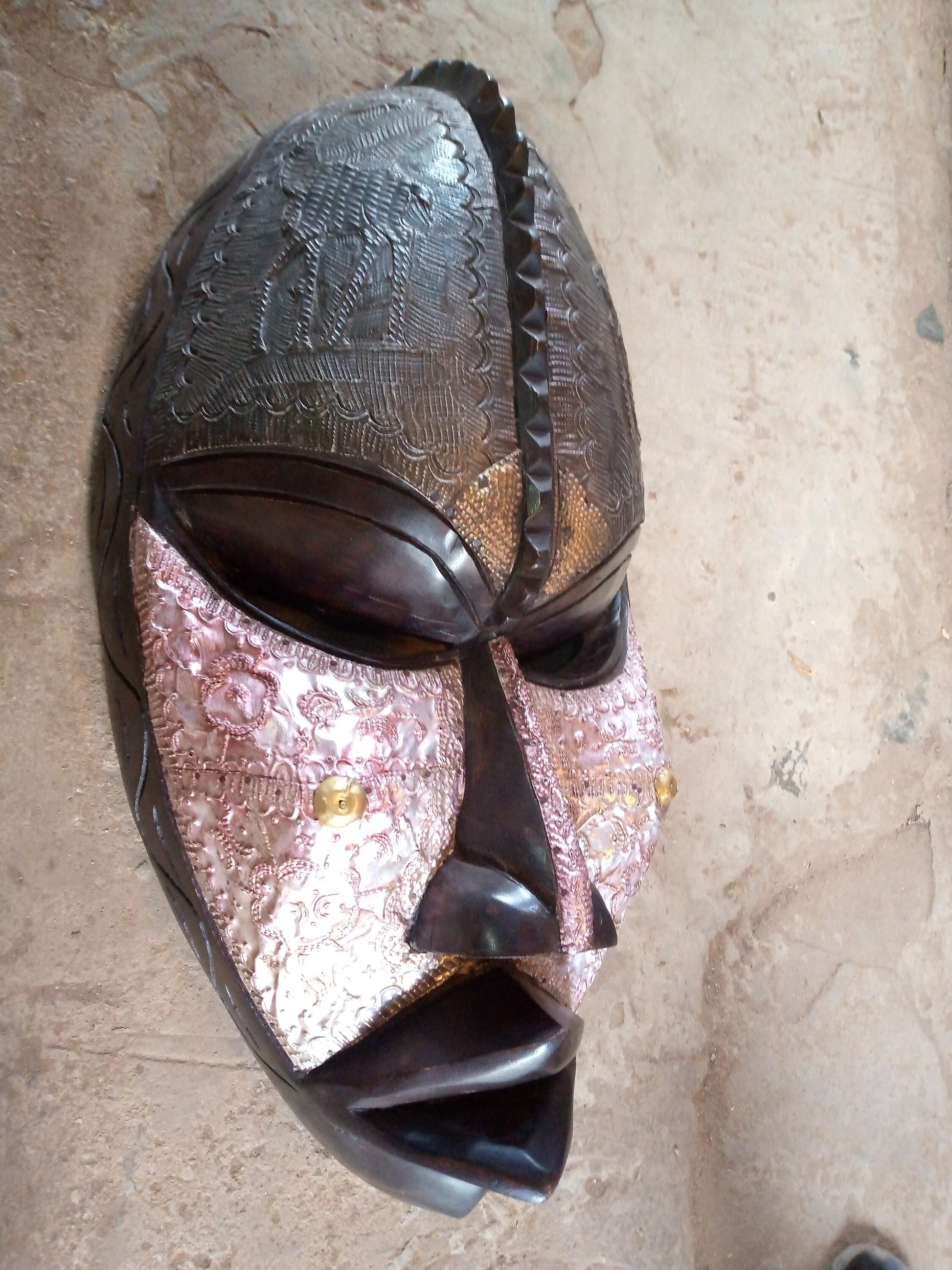 African mask for wall, African art, wooden mask, African wall mask wood