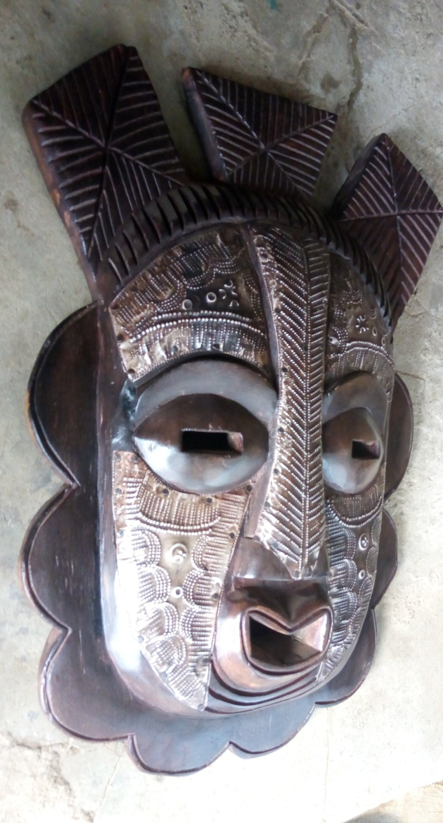 African mask, African art, African wall art, wooden tribal mask