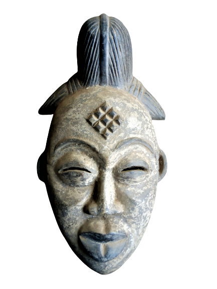 Vintage African Punu Female Okau Mask Gabon