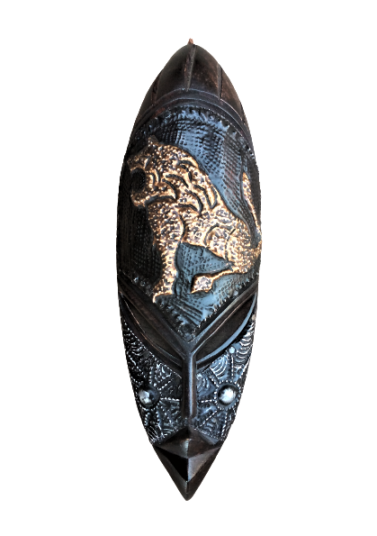 Wooden Tribal African Mask Hand Carved