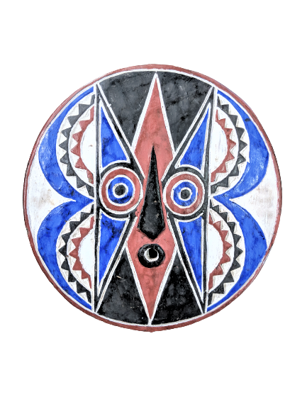 African Sun Mask Wall Art Handmade Home Décor