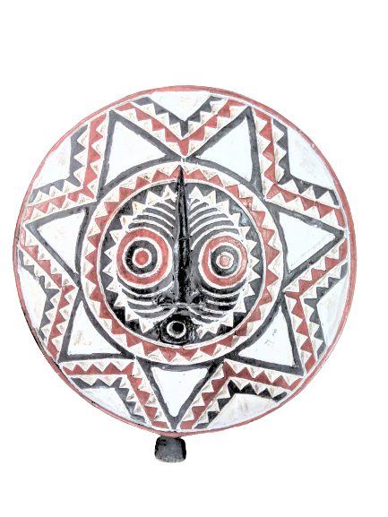 African Sun Mask Wall Art Handmade Home Décor