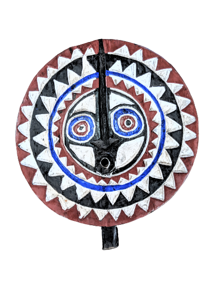 African Sun Mask Wall Art Handmade Home Décor